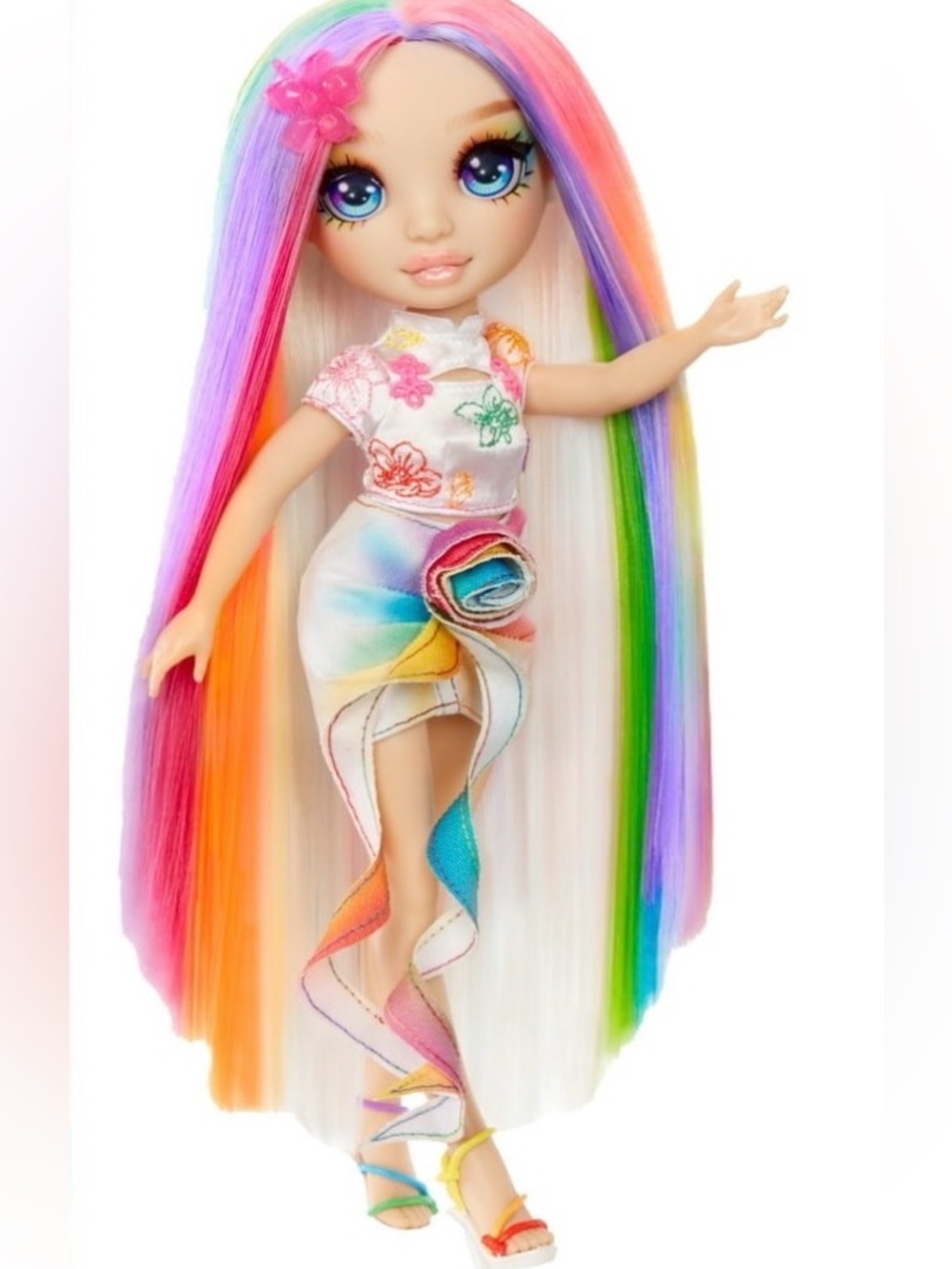 Rainbow High Hair Chalk & Style Amaya - Rainbow 11" Doll, Washable Rainbow Hair